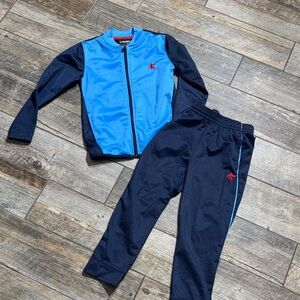 Blue and Black Tracksuit Set